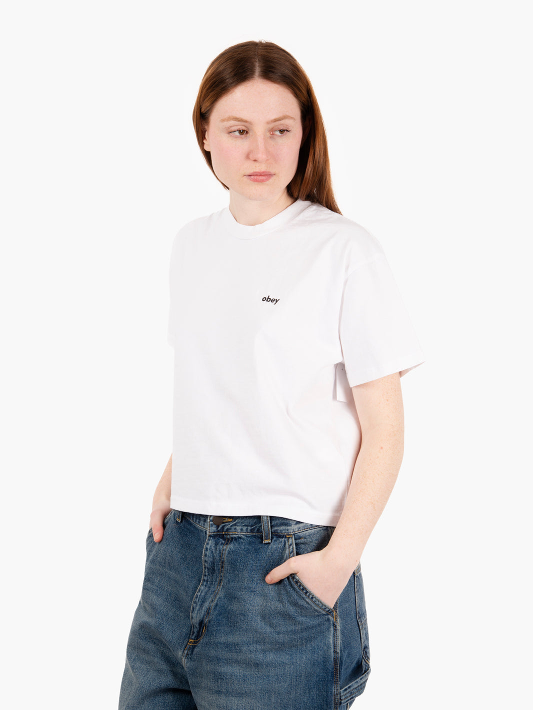 T-shirt water color flower white