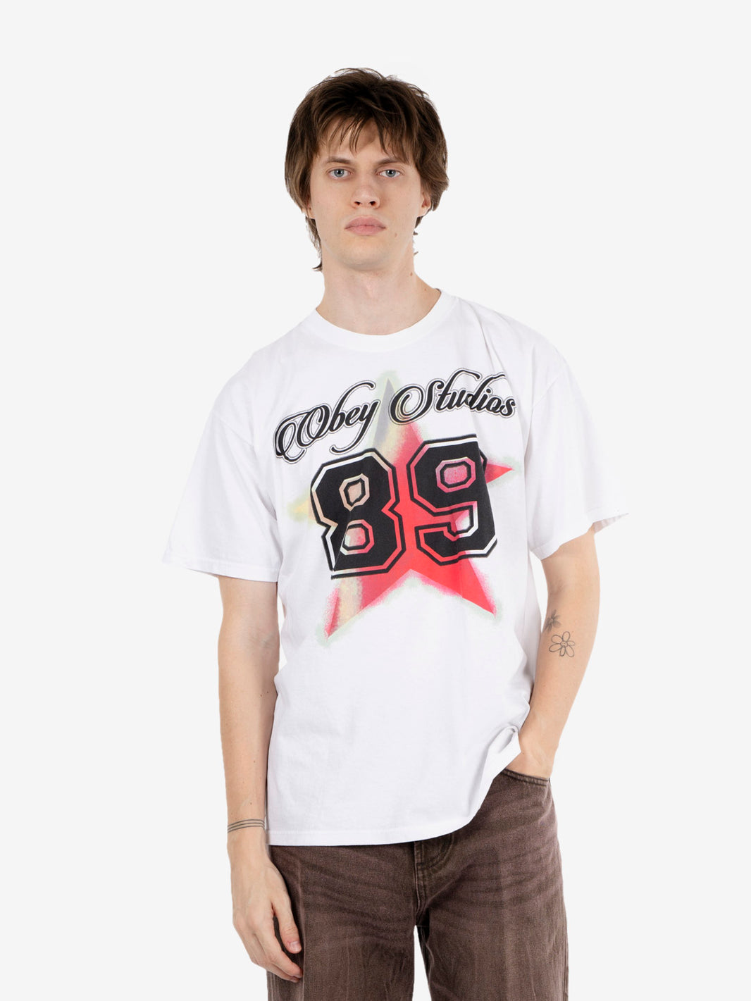 Varsity Star tee white