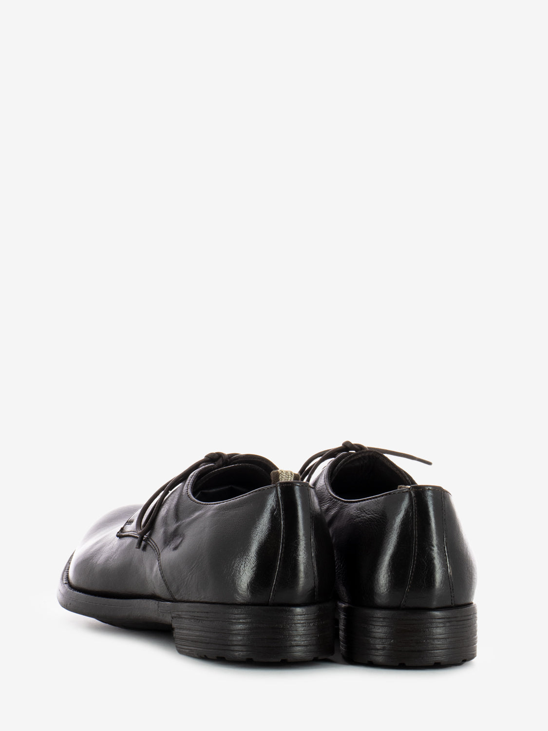 Brown soft leather derby