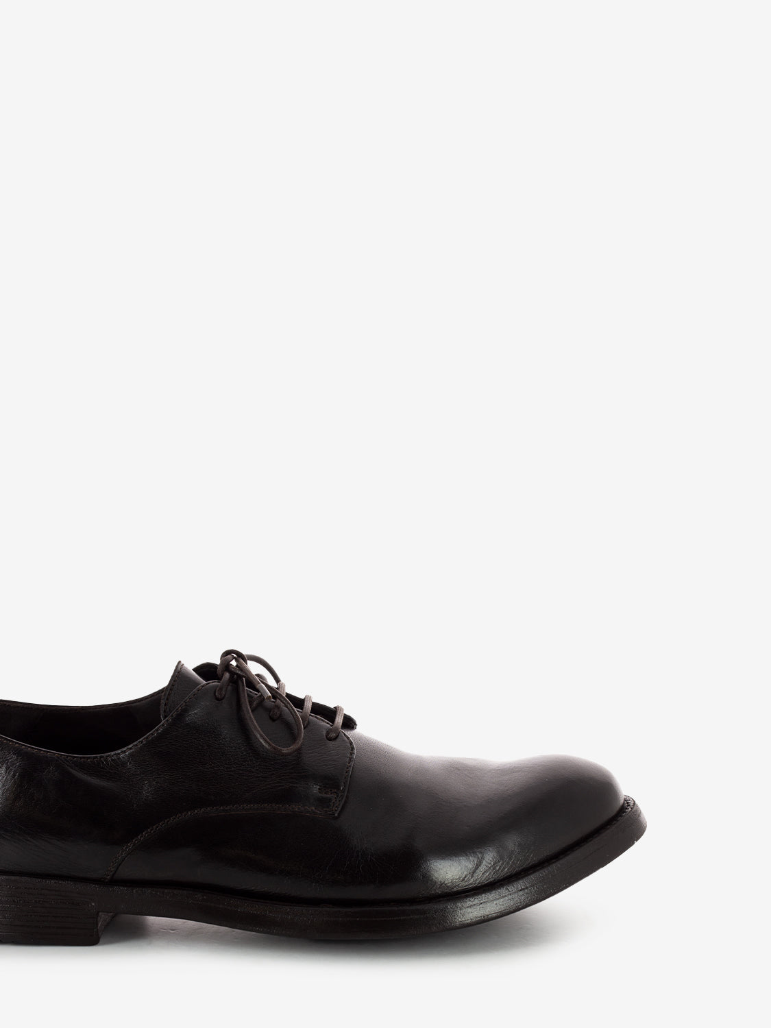 Brown soft leather derby