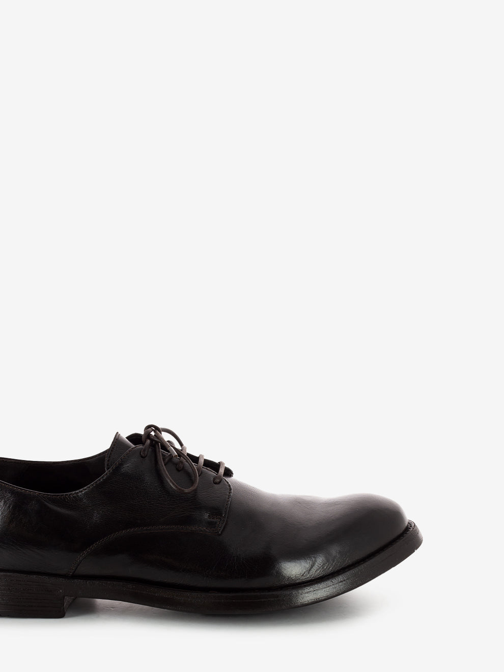 Brown soft leather derby