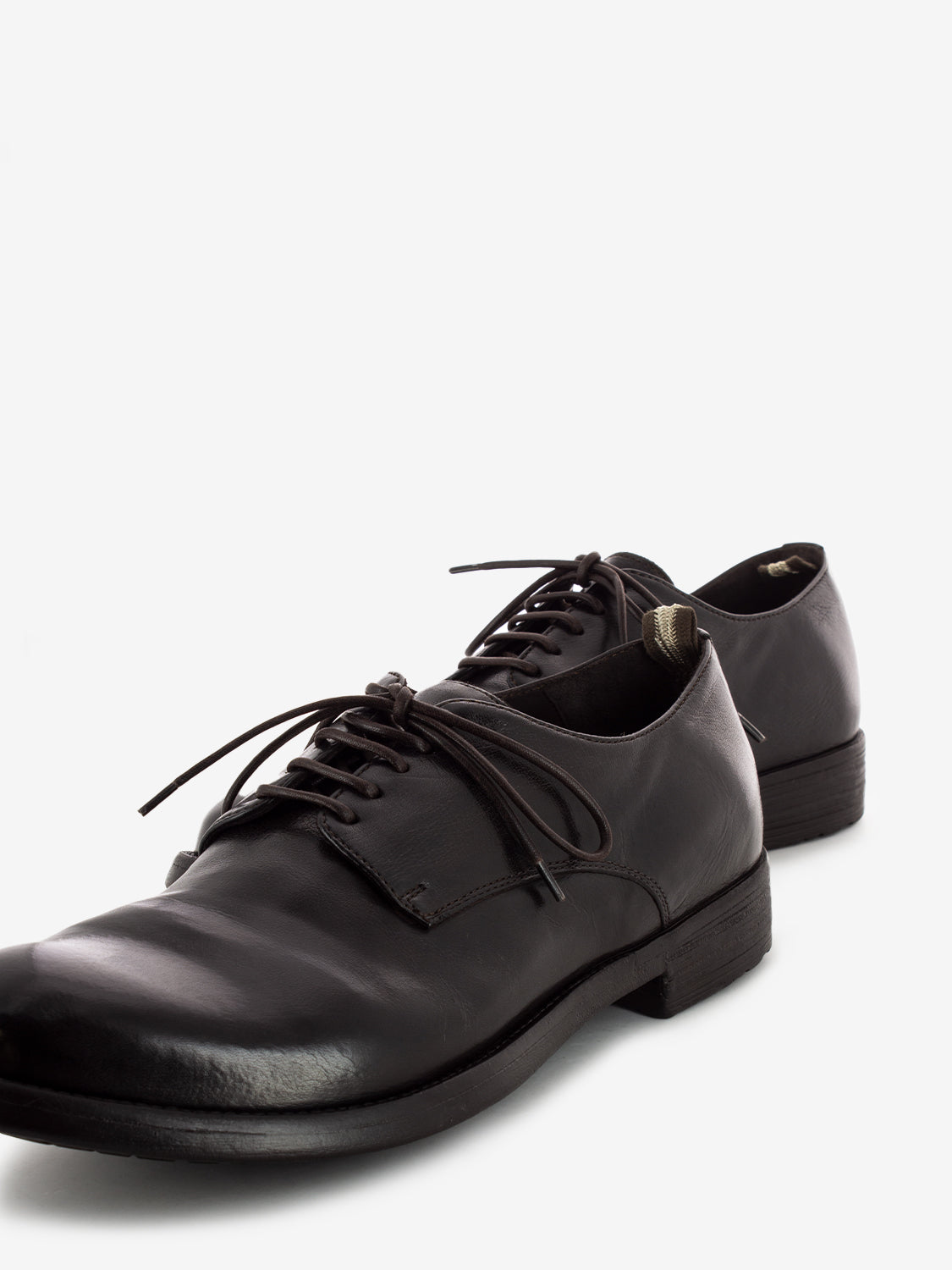 Brown soft leather derby