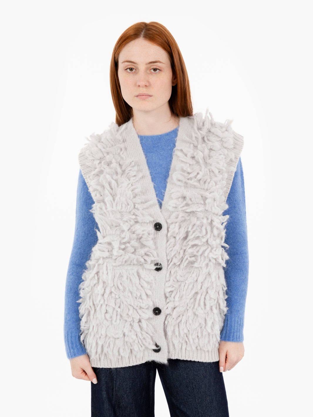 Gilet con frange ghiaccio
