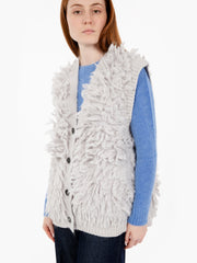 SOLOTRE - Gilet con frange ghiaccio