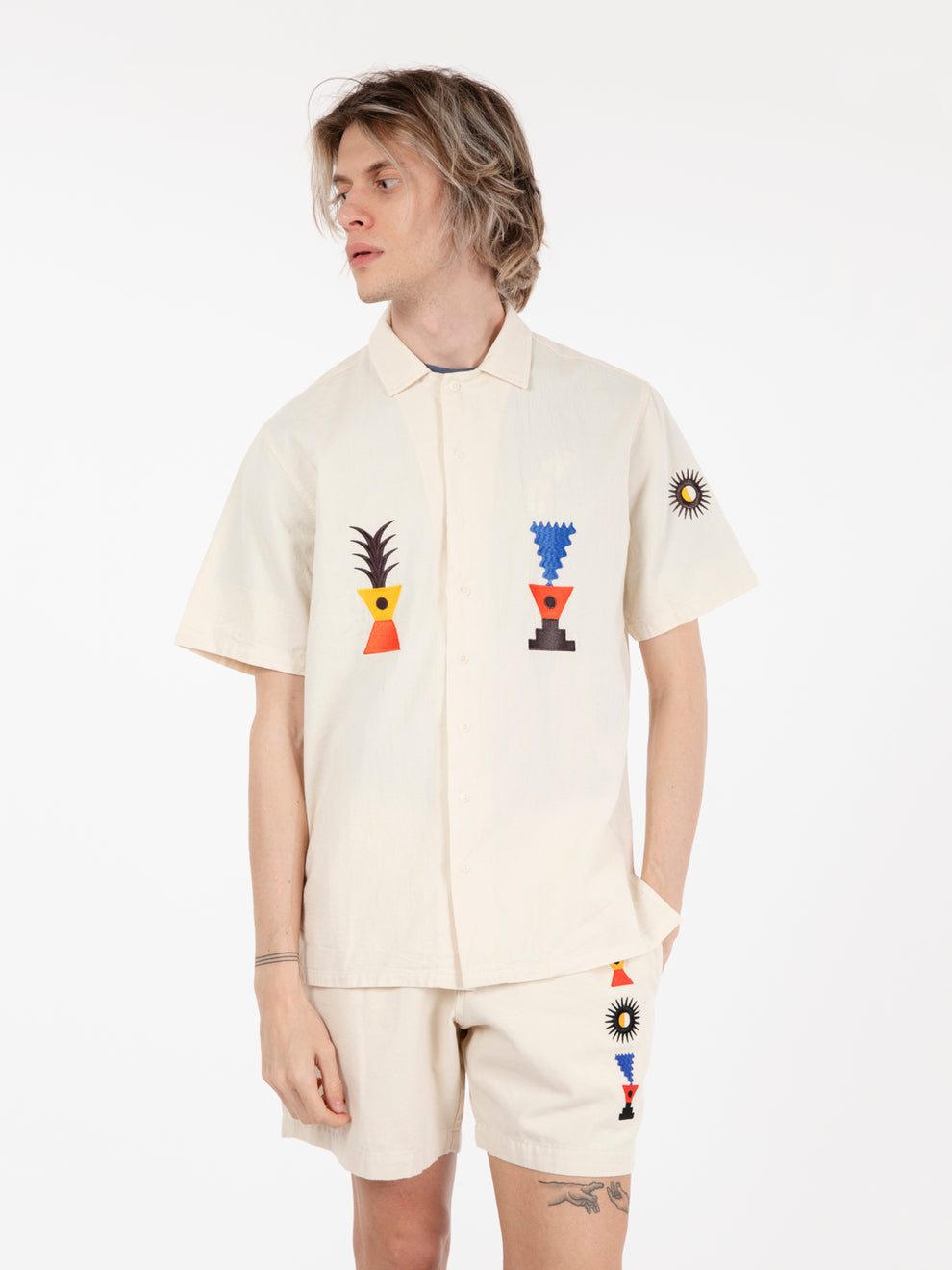 Aloha atoum off white shirt