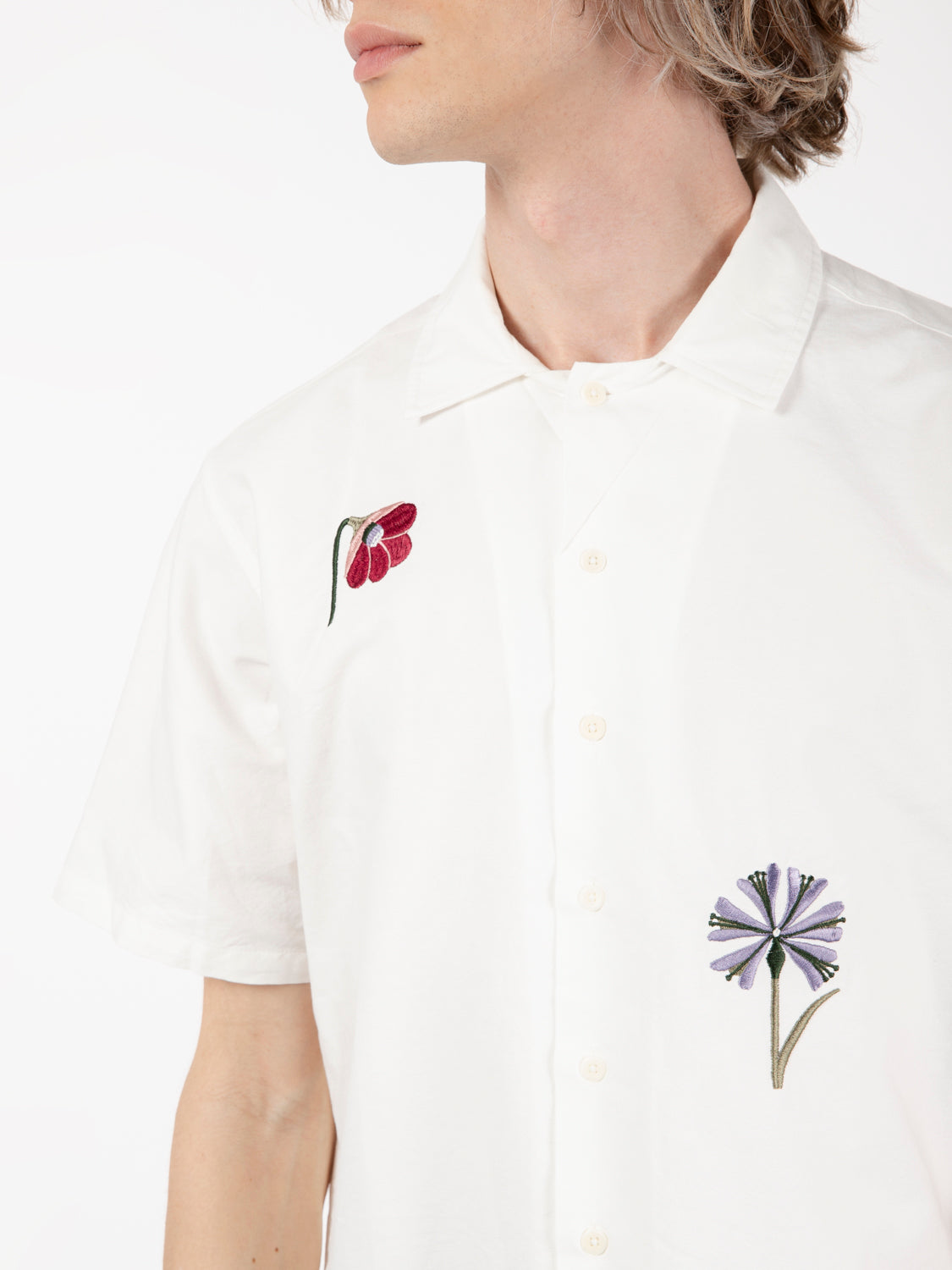 Camicia Aloha Herbier natural off white