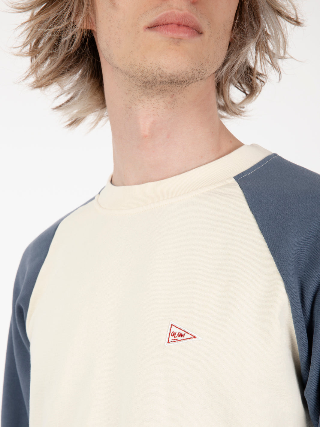 Felpa Dickerson ivory / blue