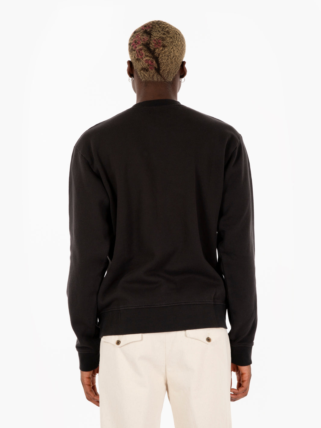 Green head carbon black sweatshirt