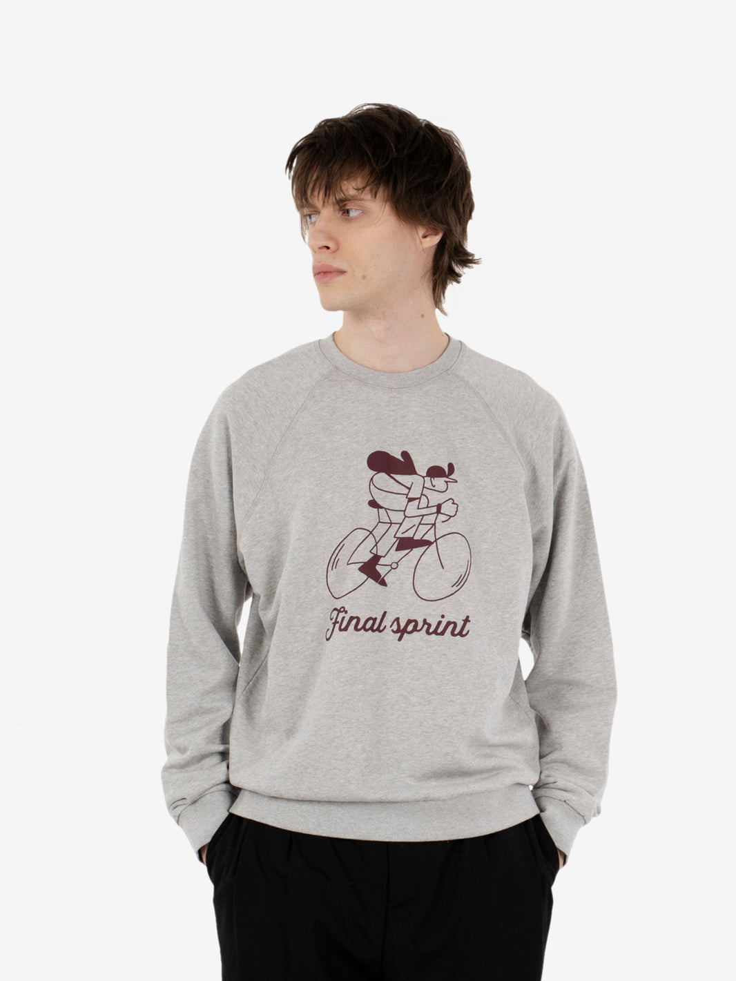 Sweatshirt Sprint grey marl