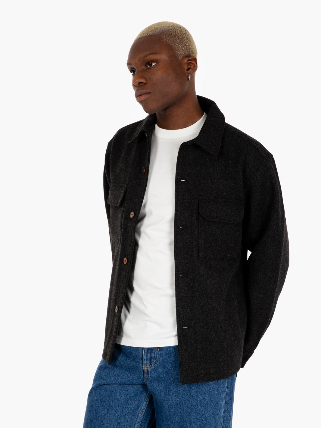 Percy black wool jacket