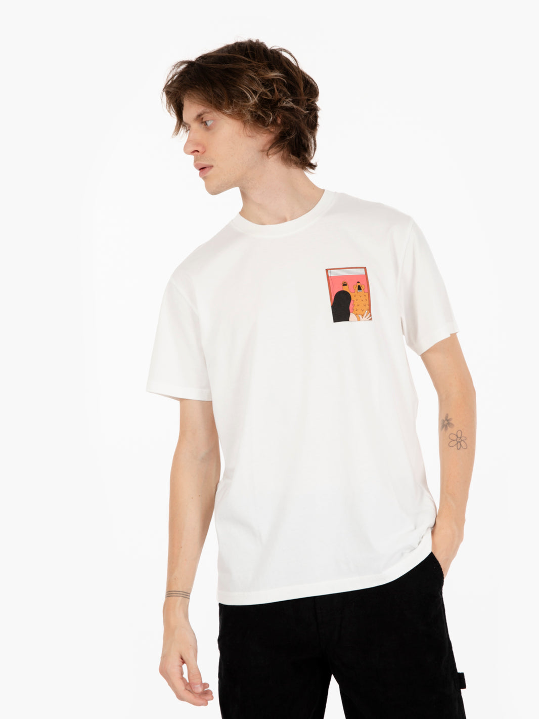 Bear Off White T-Shirt
