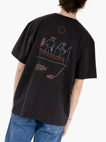T-shirt Grimsby noir carbone
