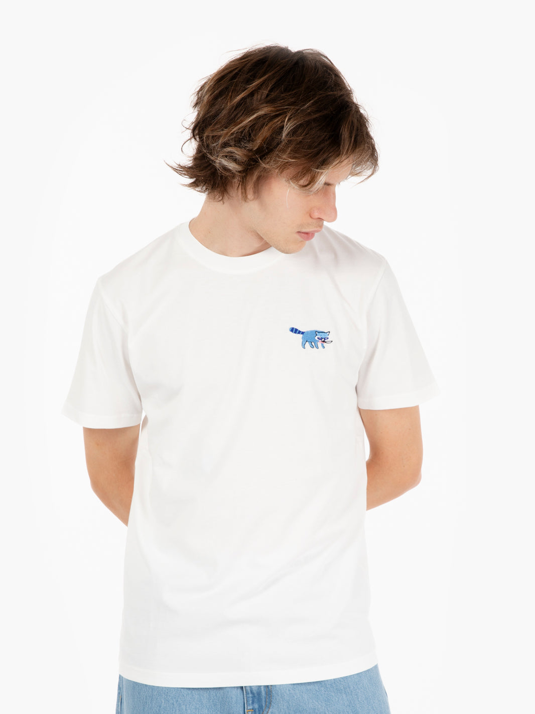 T-shirt Racoon off white