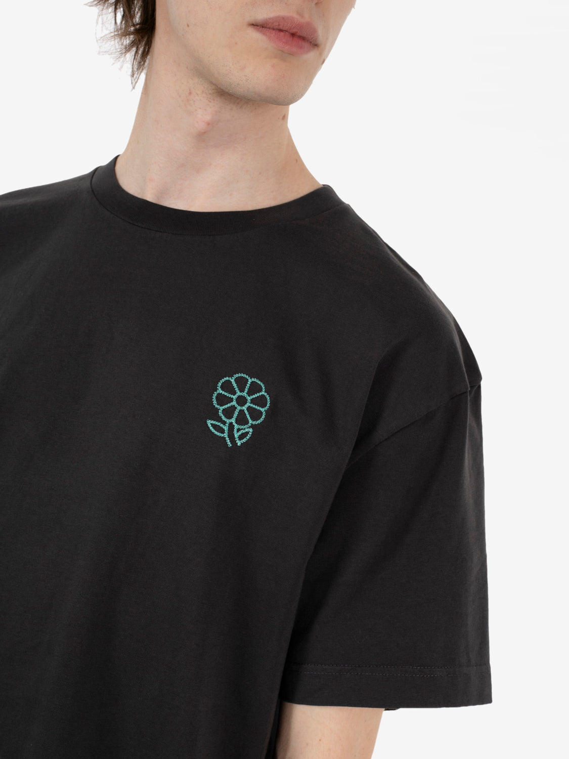 T-shirt Simple Life carbon black