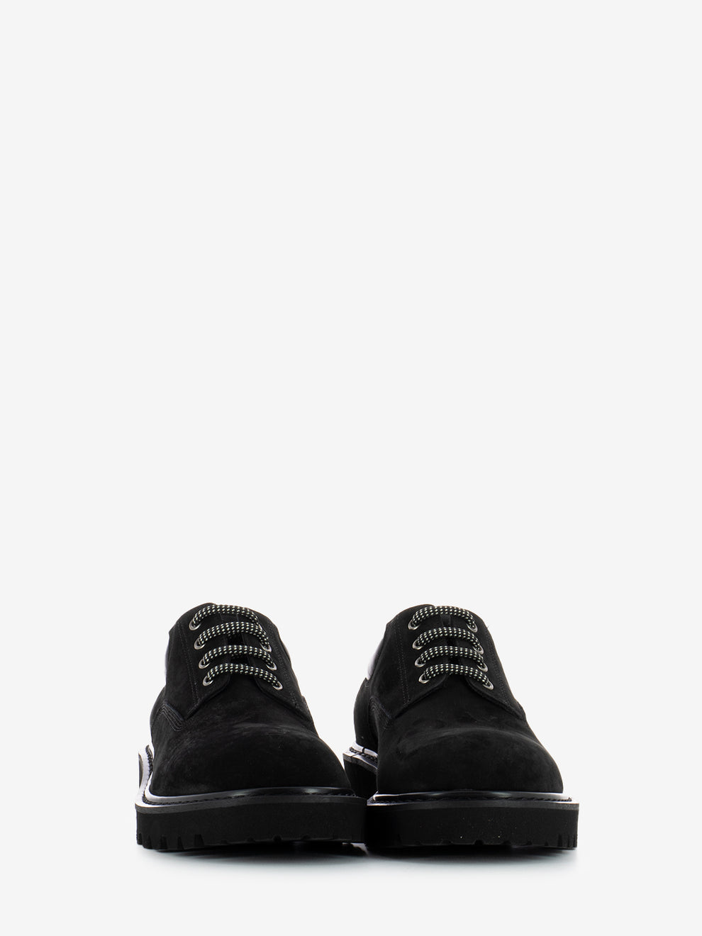 Black suede lace-ups