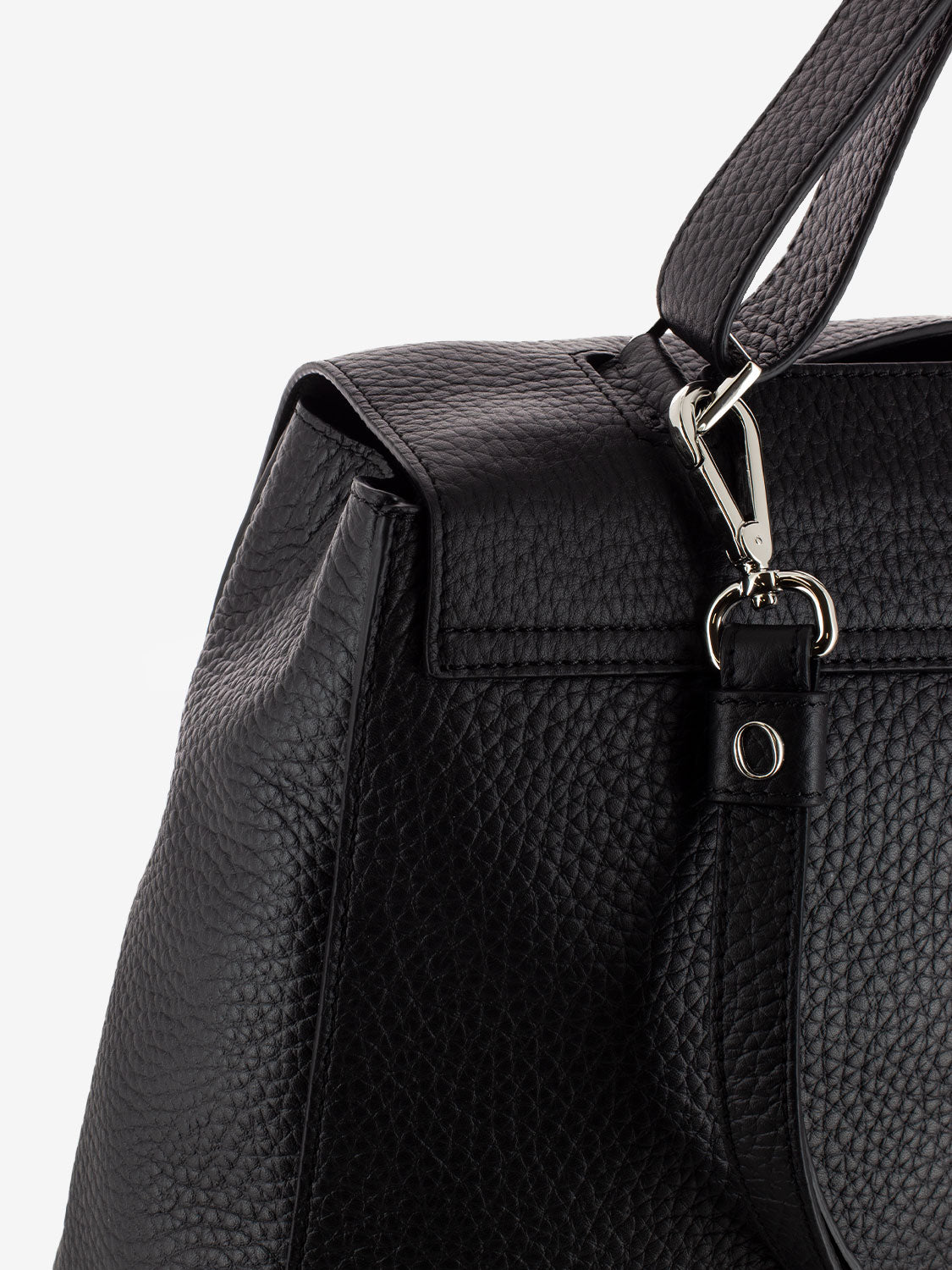 Sveva large black handbag