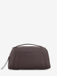 Borsa a mano in pelle soft burgundy