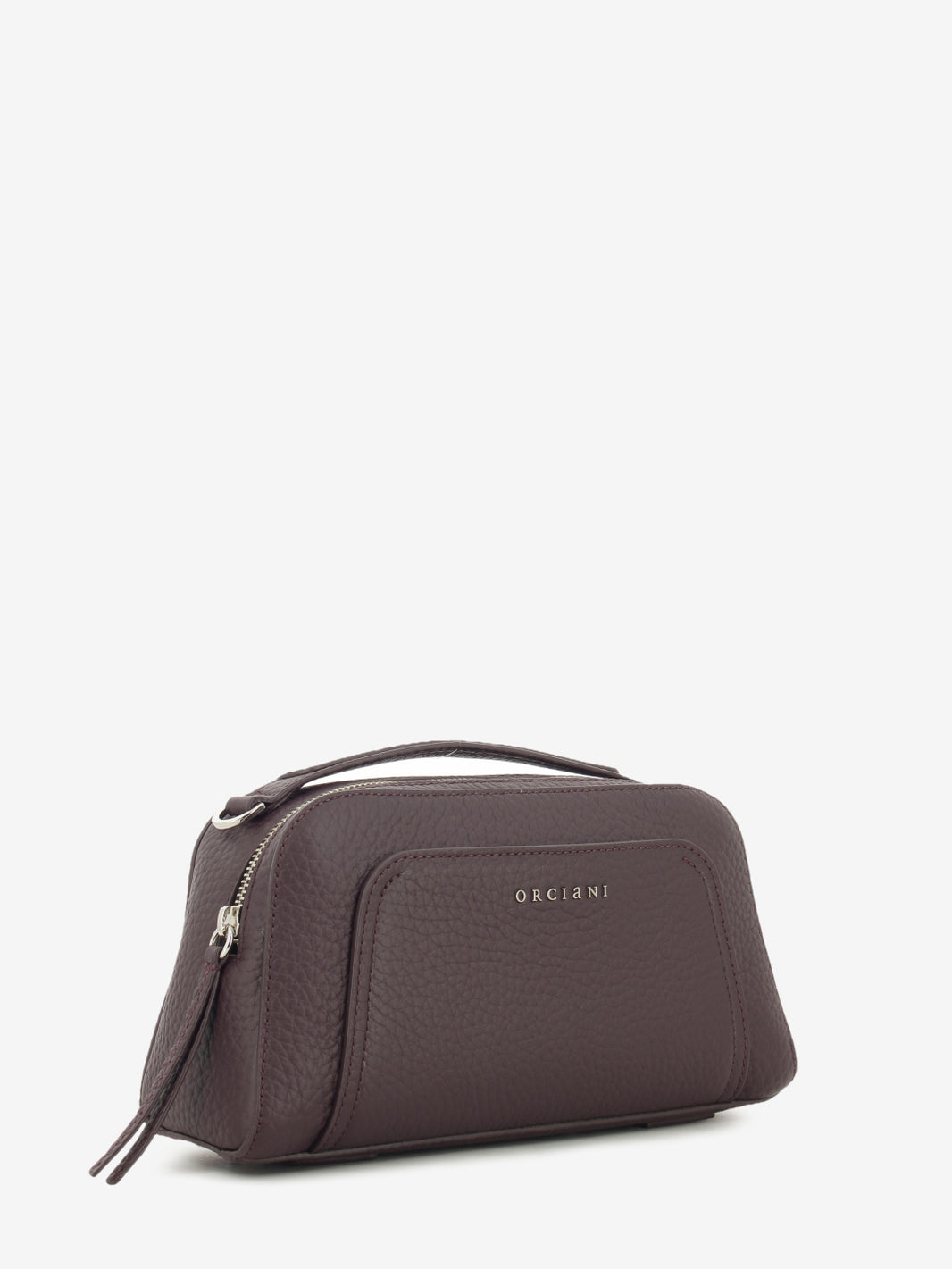 Borsa a mano in pelle soft burgundy
