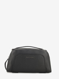 Borsa a mano in pelle soft nero