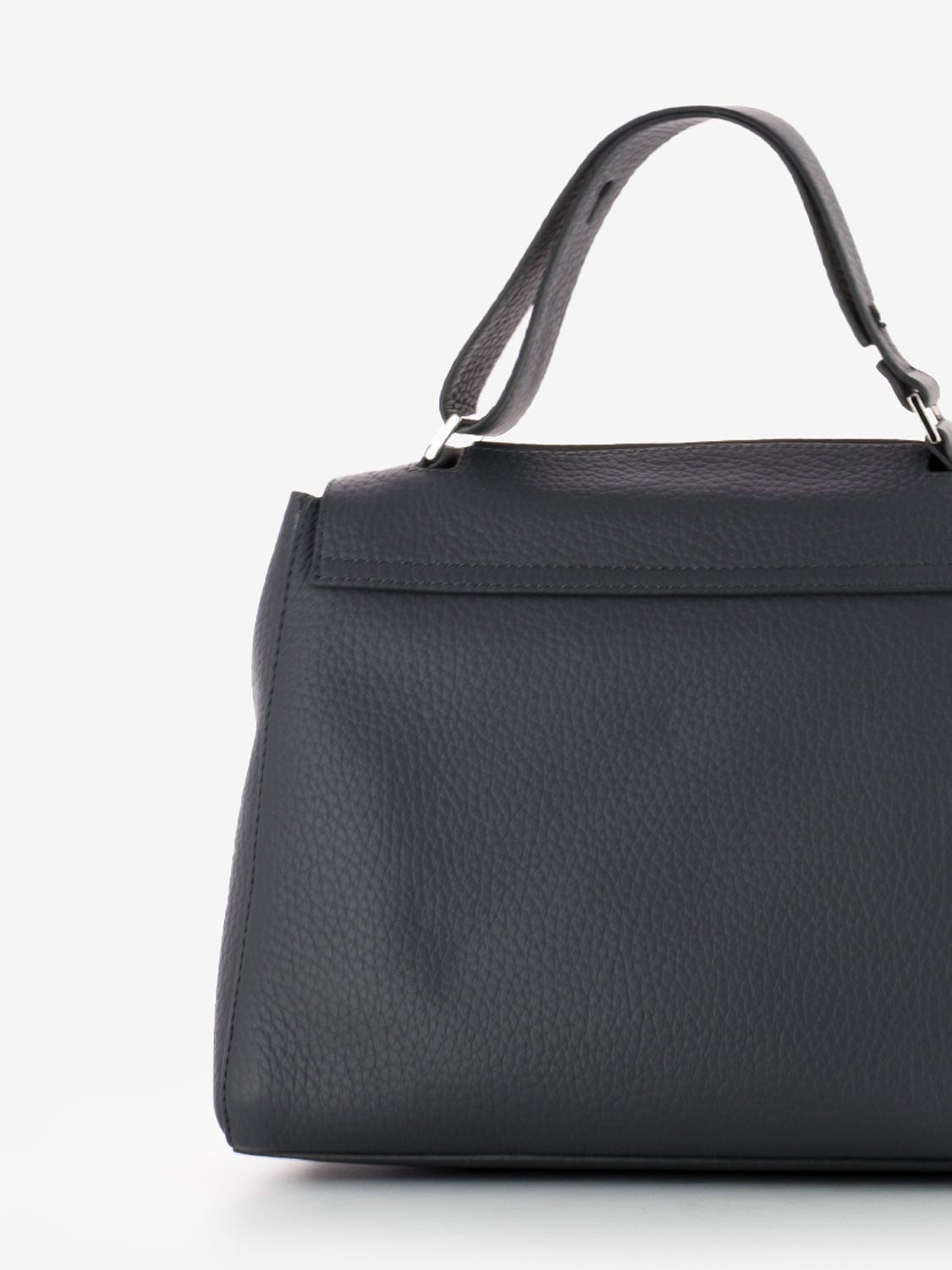 Borsa a mano media Sveva Soft Piombo