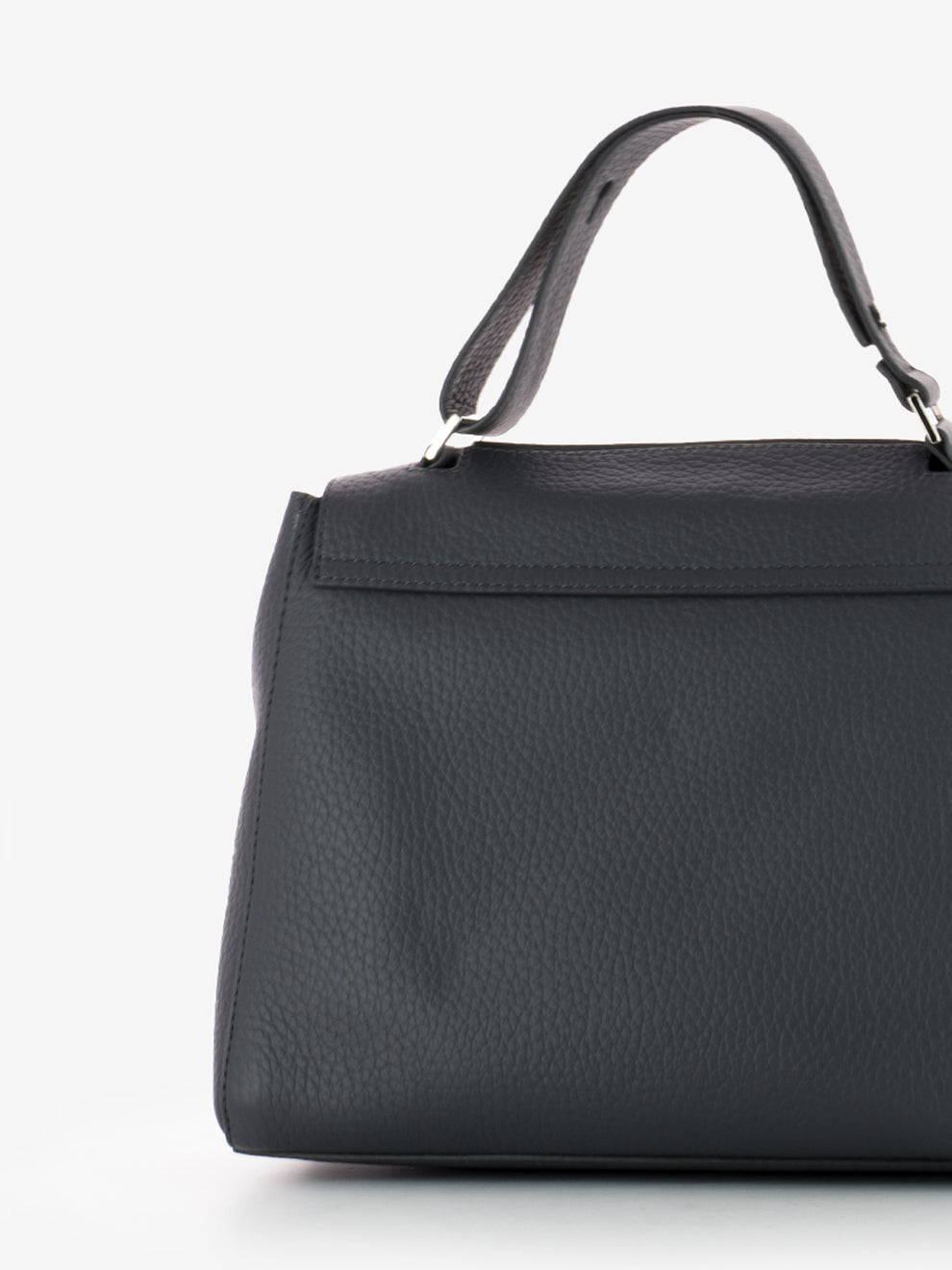 Borsa a mano media Sveva Soft Piombo