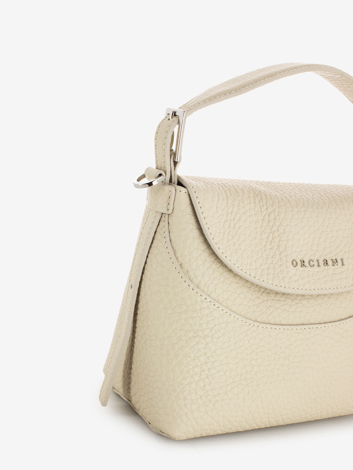 Borsa a mano mini Sveva Soft avorio