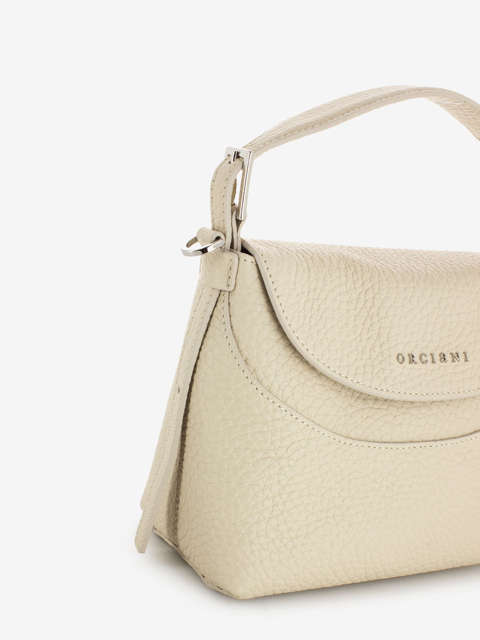Borsa a mano mini Sveva Soft avorio