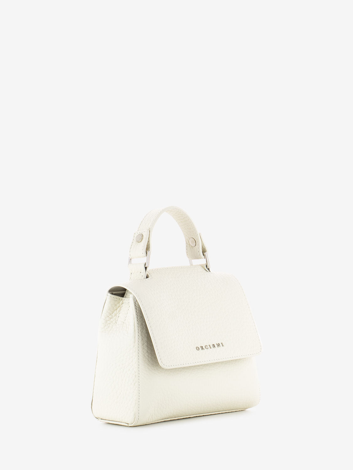 Borsa a mano mini Sveva Soft bianco