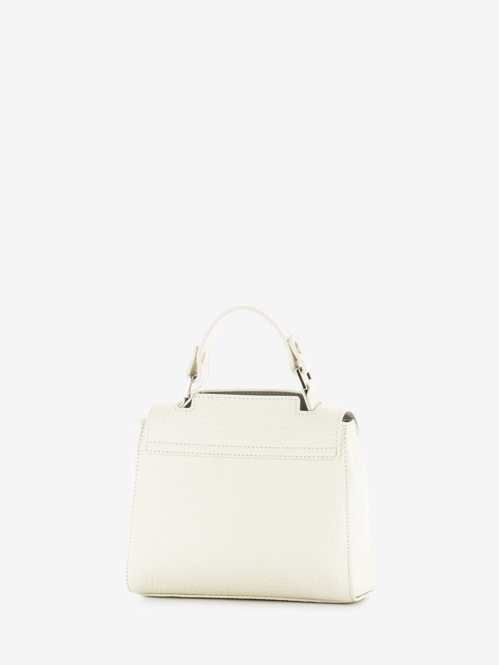 Borsa a mano mini Sveva Soft bianco