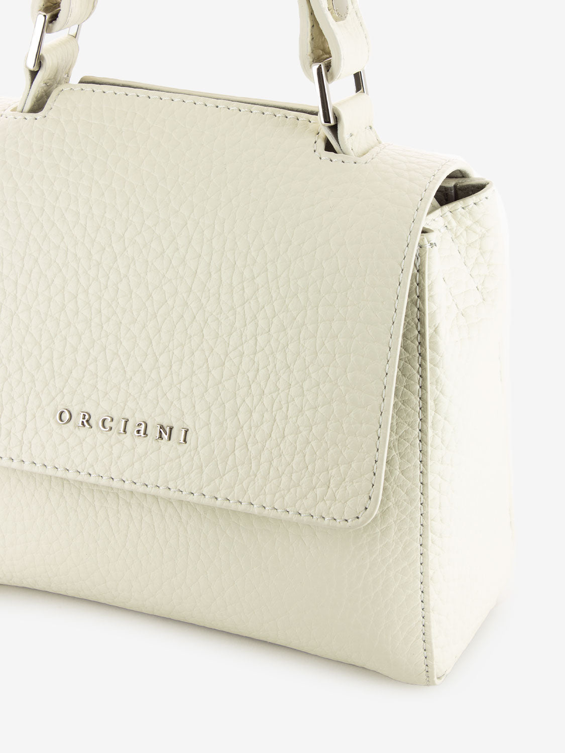 Borsa a mano mini Sveva Soft bianco