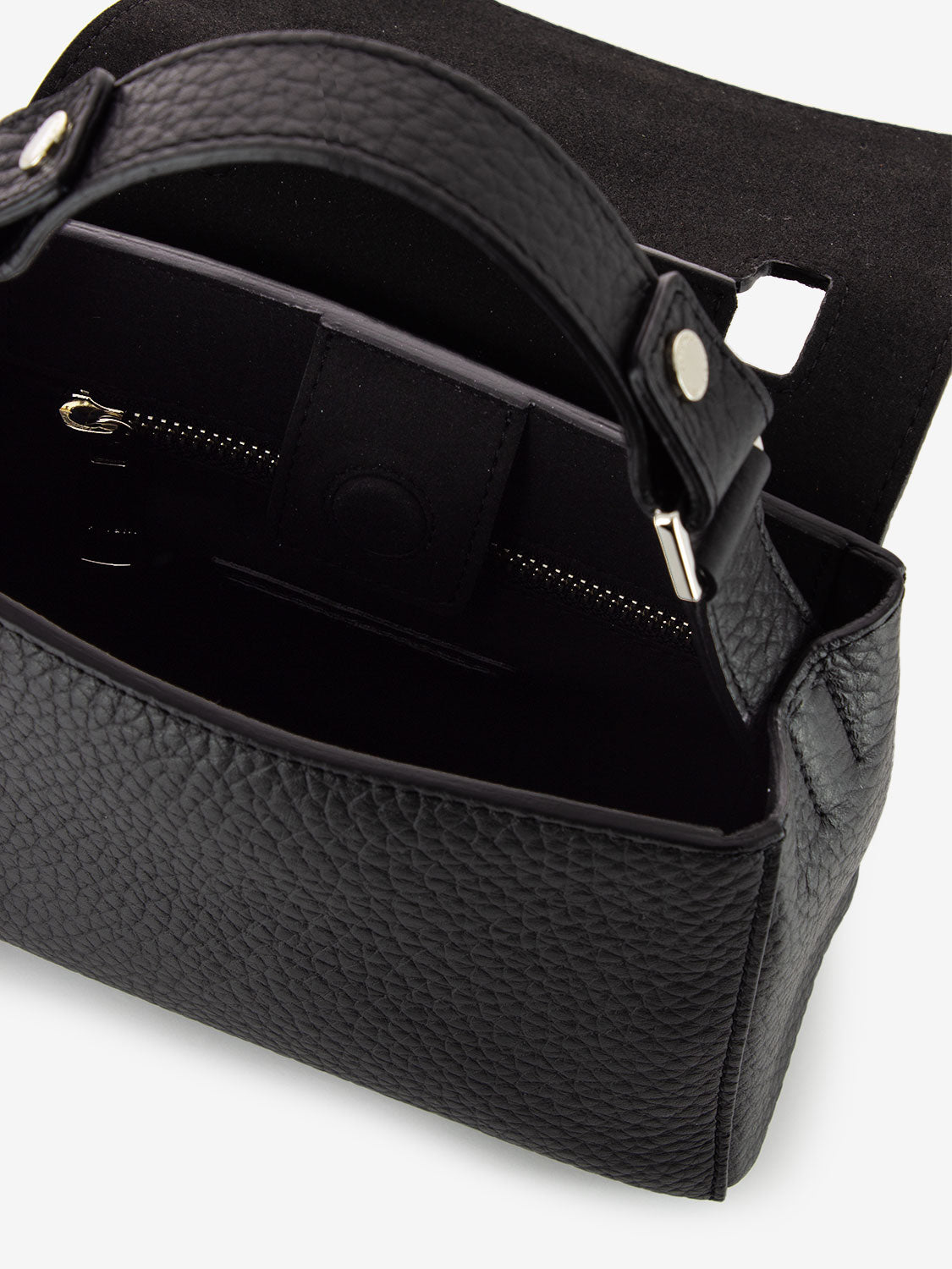 Borsa a mano mini Sveva Soft nera