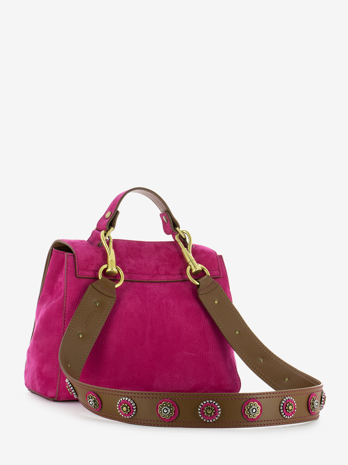 Borsa a mano piccola Sveva Nabucco Tan fucsia