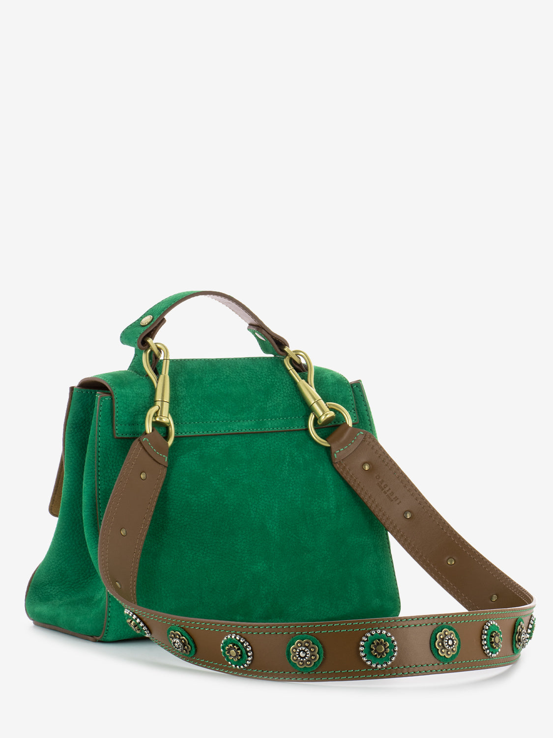 Sveva Nabucco Tan Emerald Small Handbag