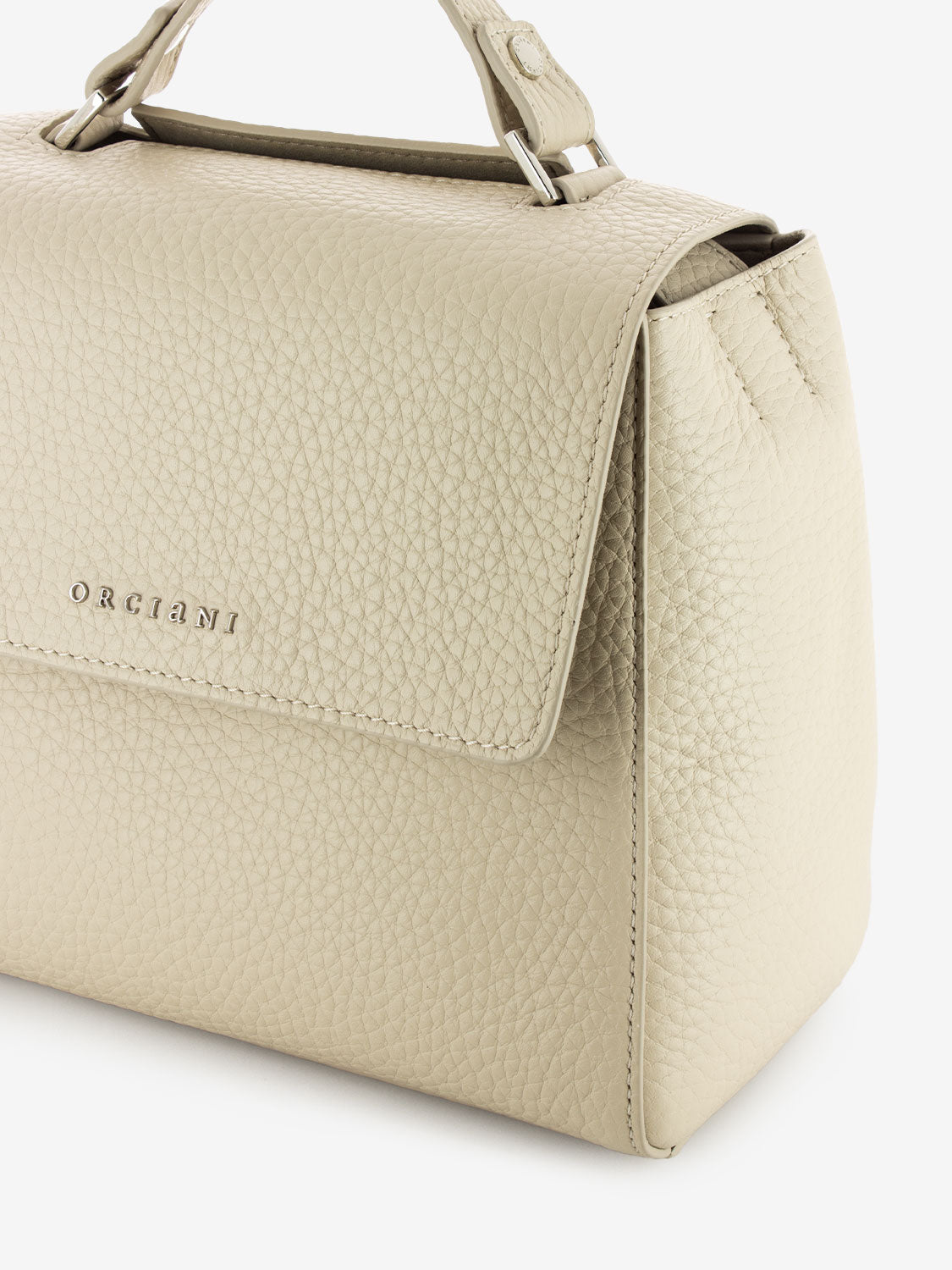 Borsa a mano piccola Sveva Soft avorio