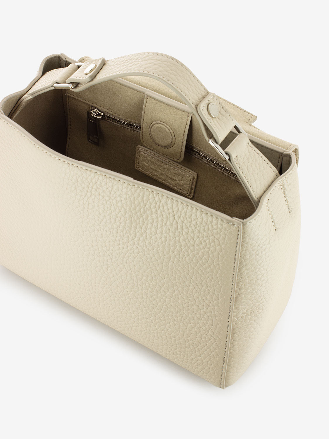 Borsa a mano piccola Sveva Soft avorio