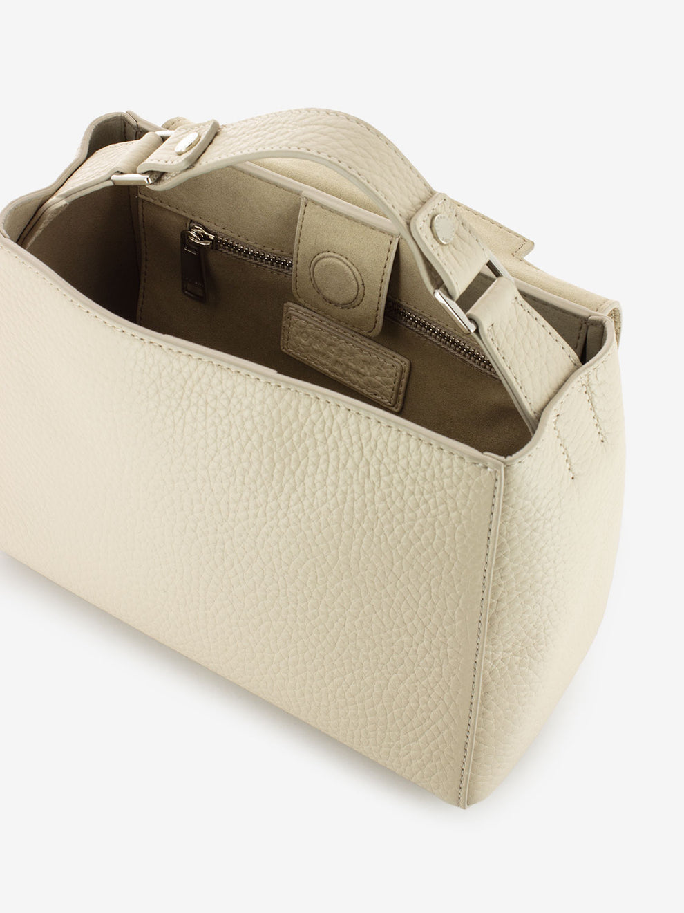 Borsa a mano piccola Sveva Soft avorio