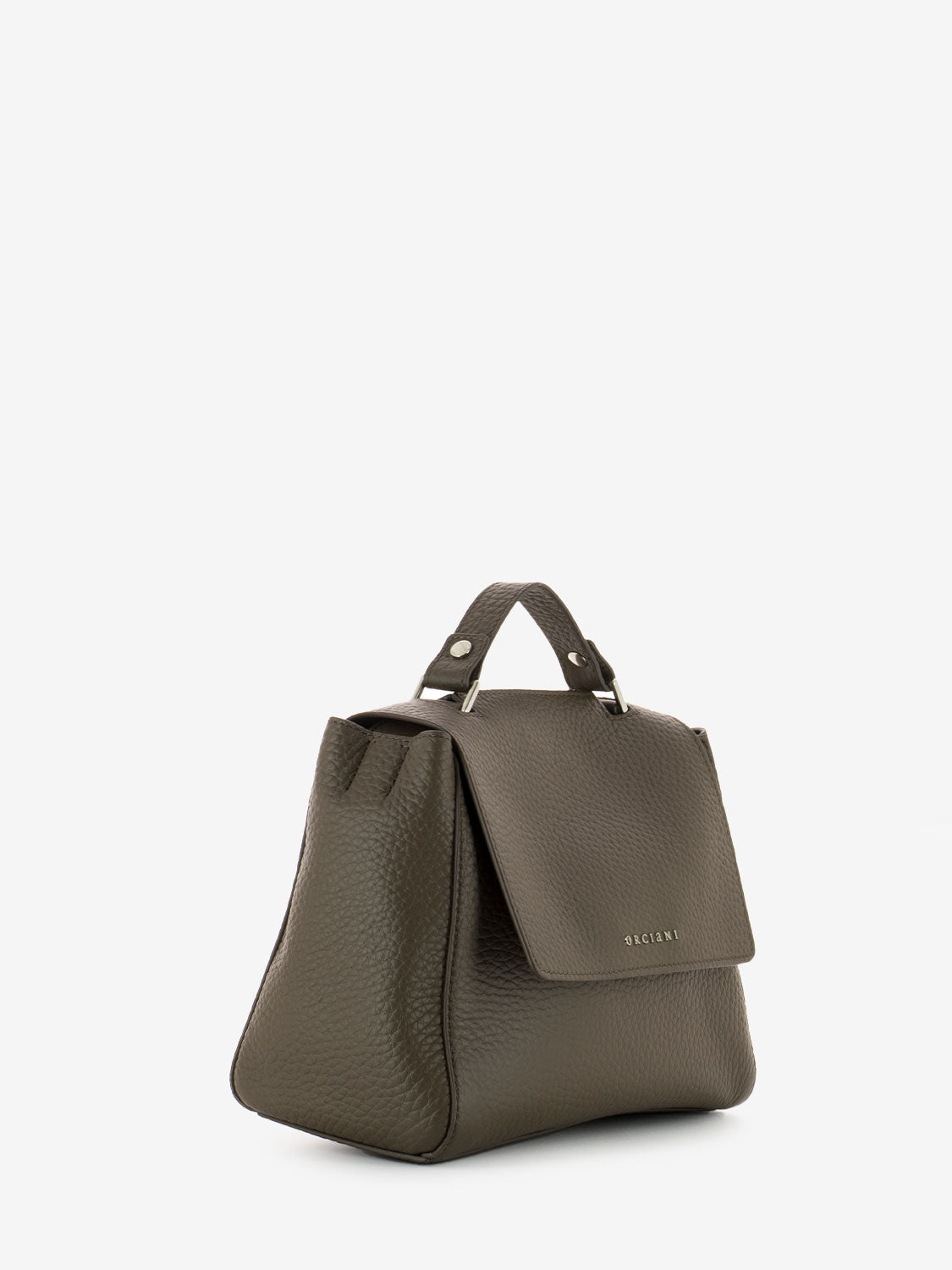 Borsa a mano piccola Sveva Soft legno