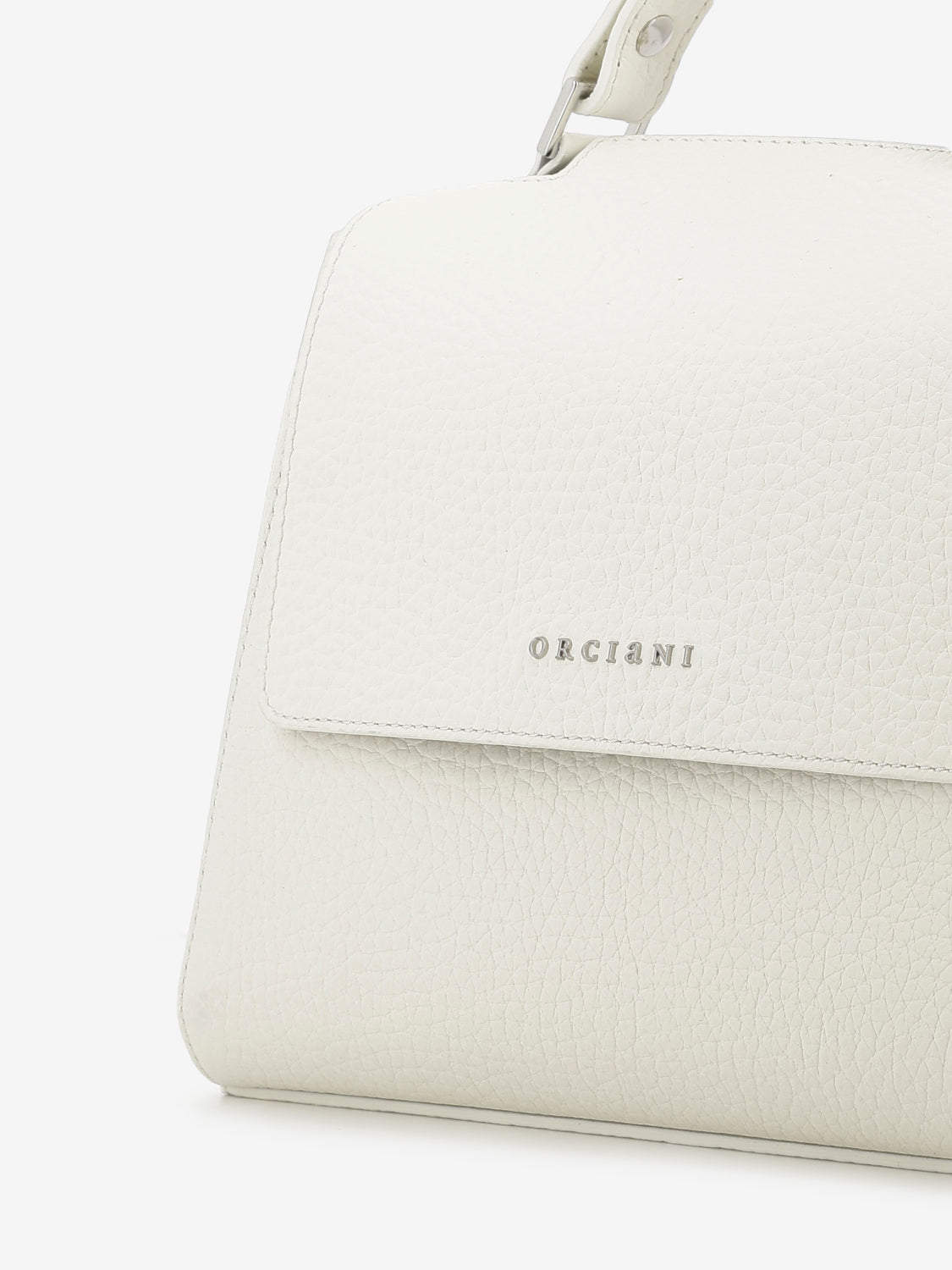 Sveva Soft small white handbag