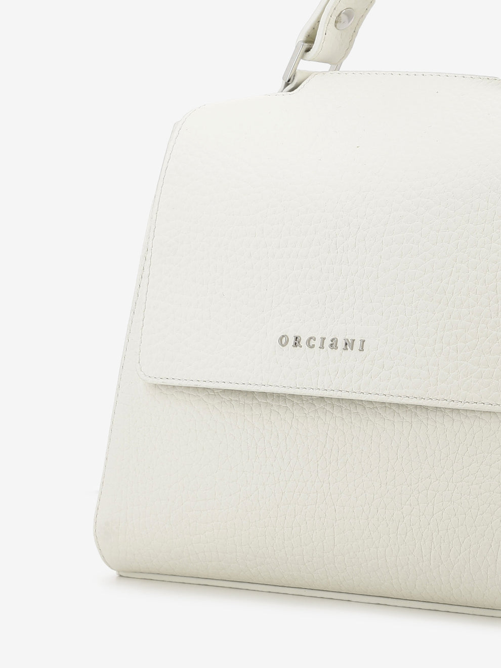 Sveva Soft small white handbag