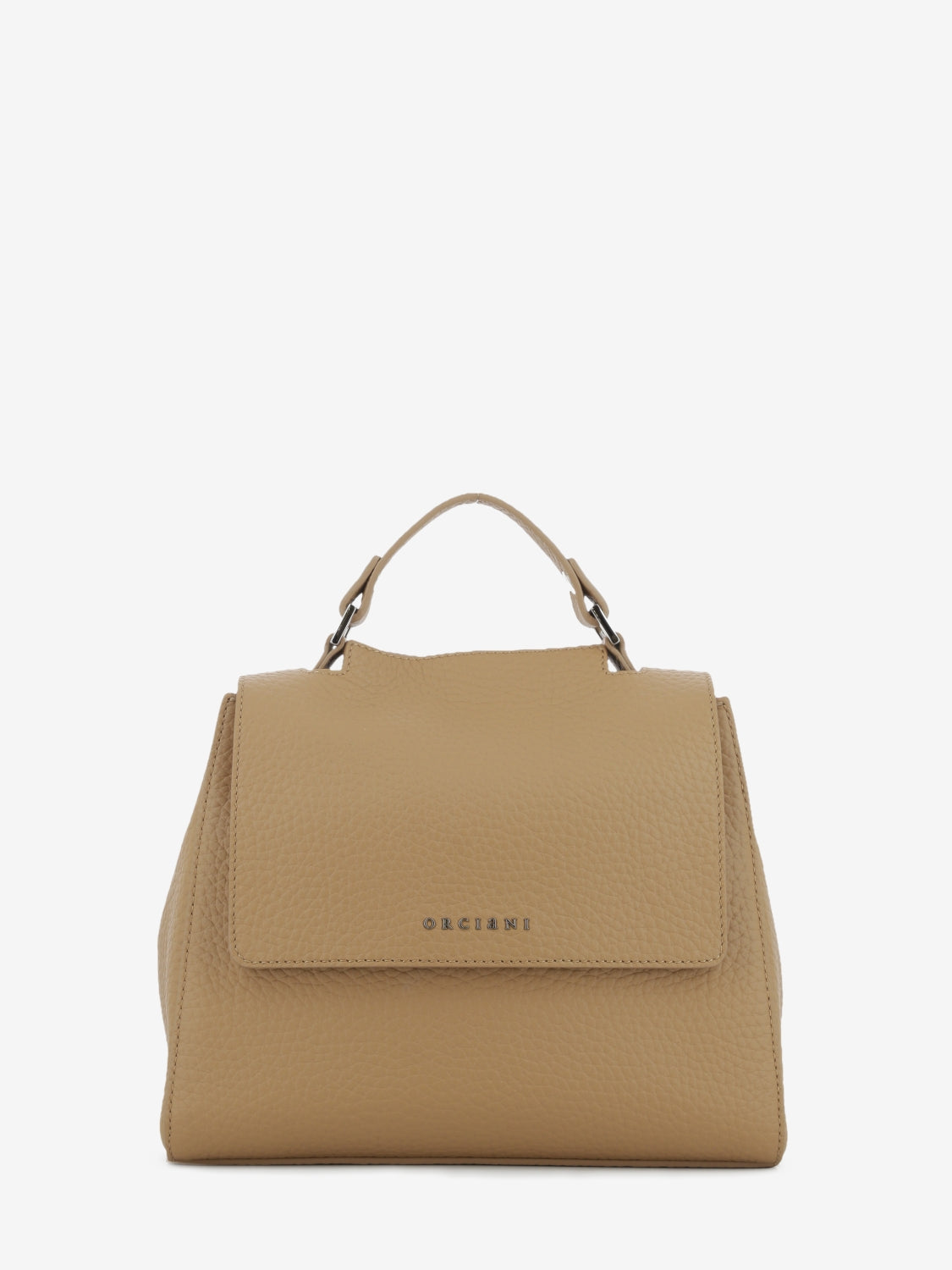 Borsa a mano Sveva Soft piccola biscotto
