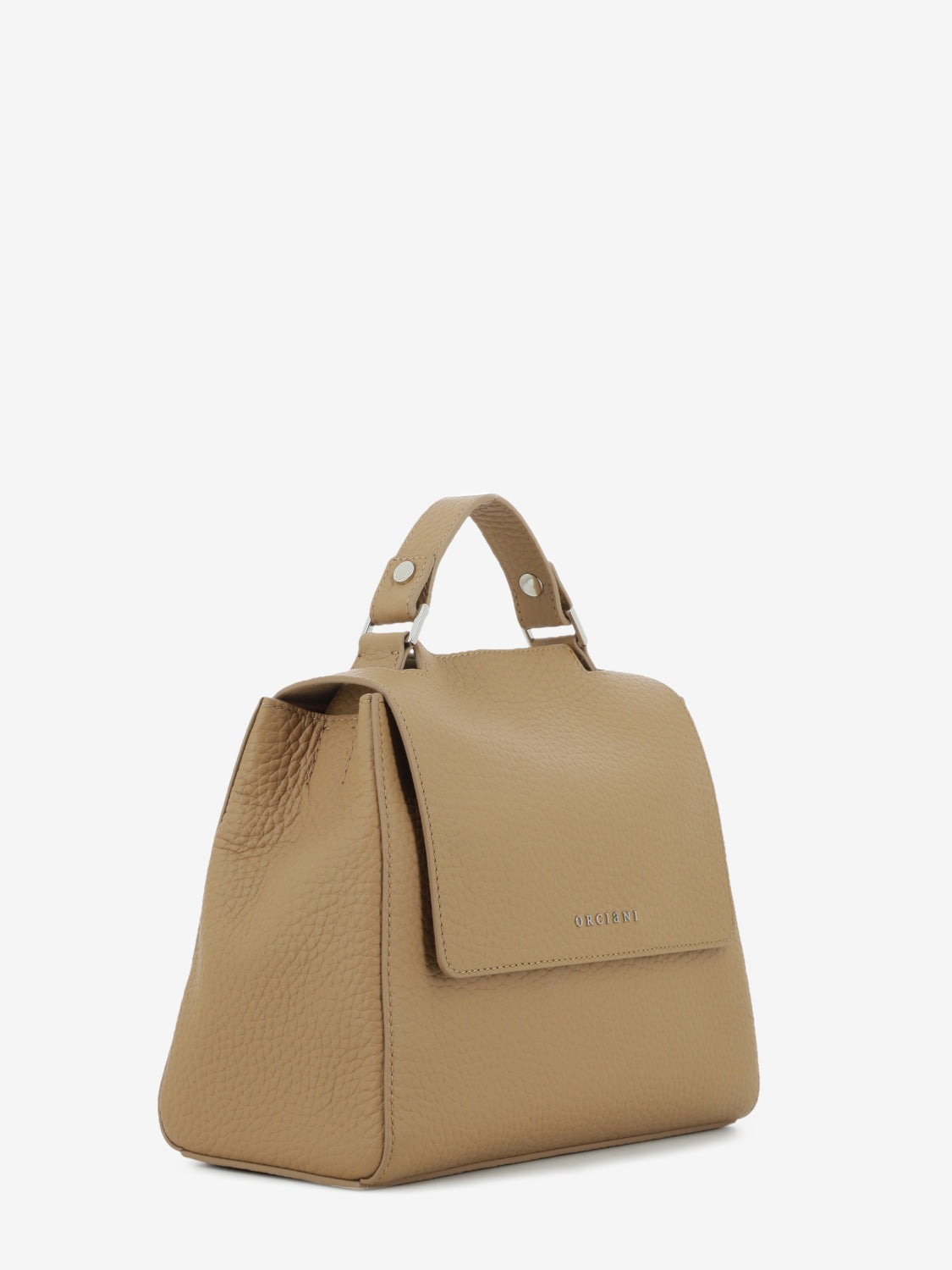 Borsa a mano Sveva Soft piccola biscotto