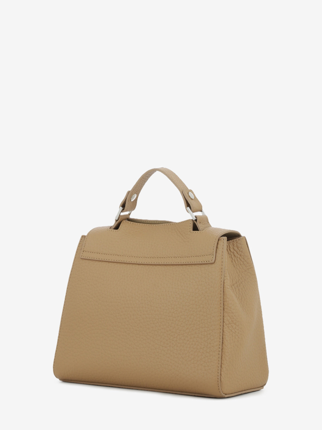 Borsa a mano Sveva Soft piccola biscotto