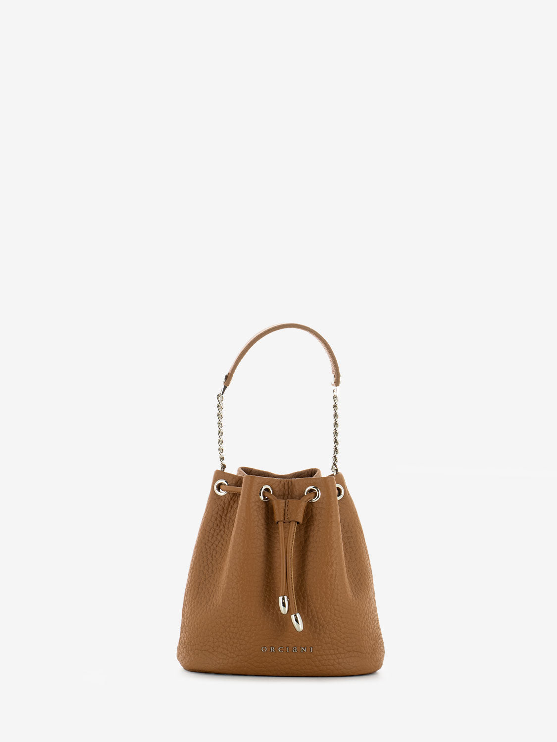 Borsa a secchiello mini soft cuoio