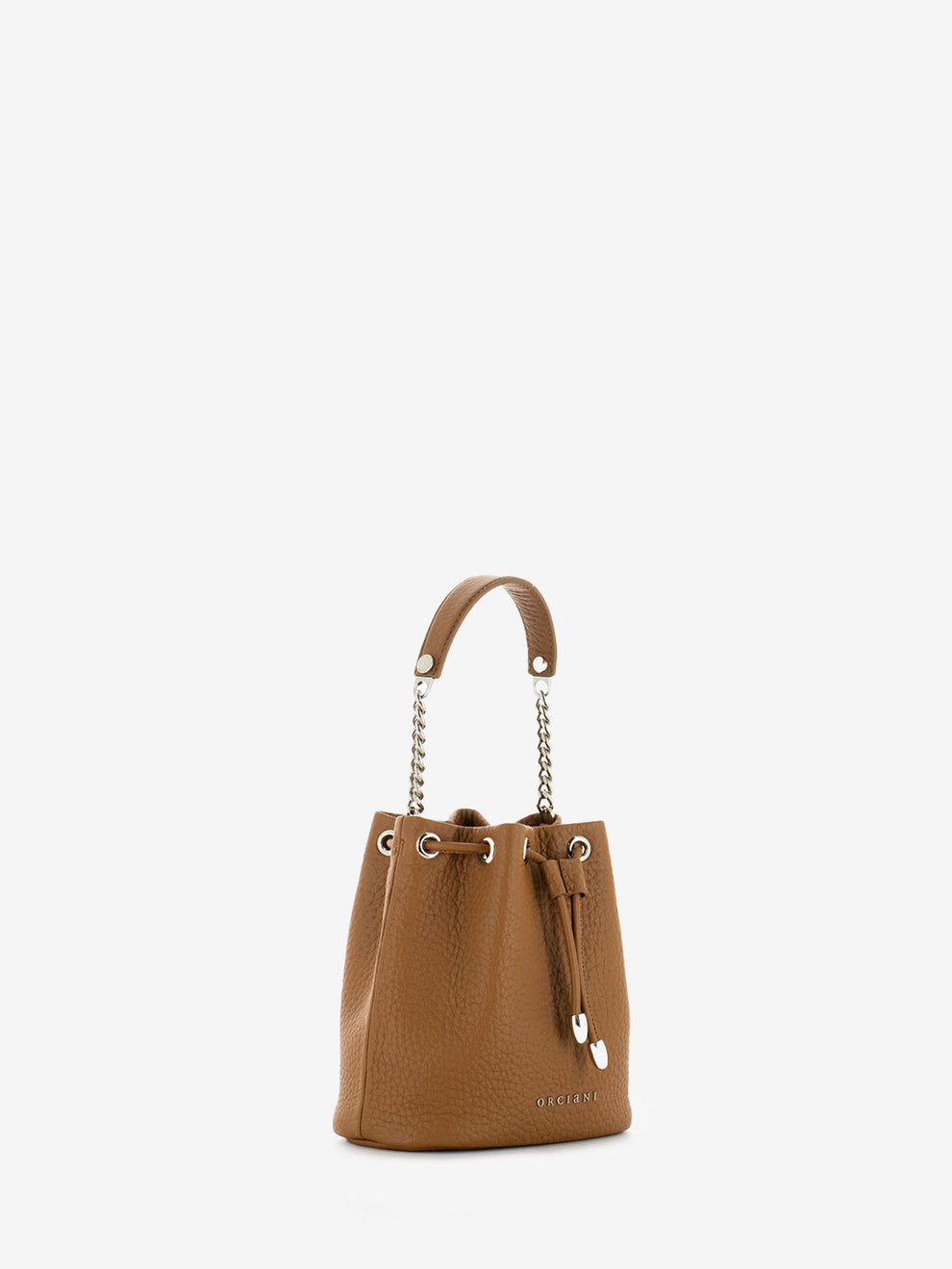 Borsa a secchiello mini soft cuoio