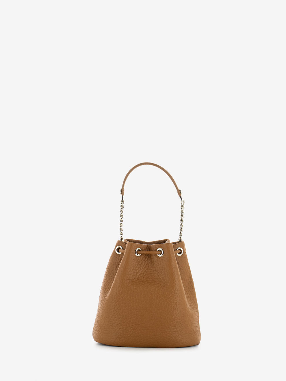 Borsa a secchiello mini soft cuoio