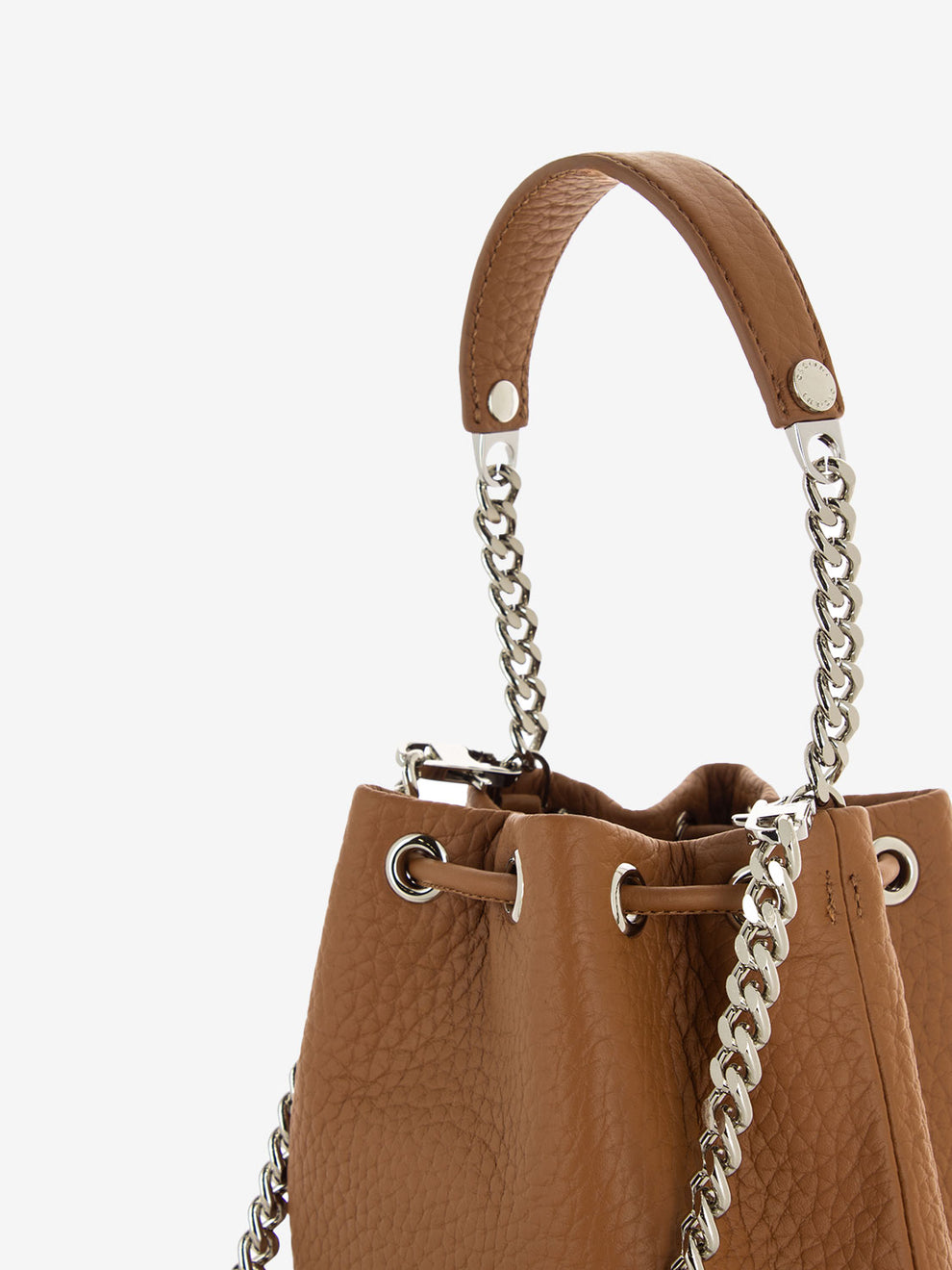Borsa a secchiello mini soft cuoio