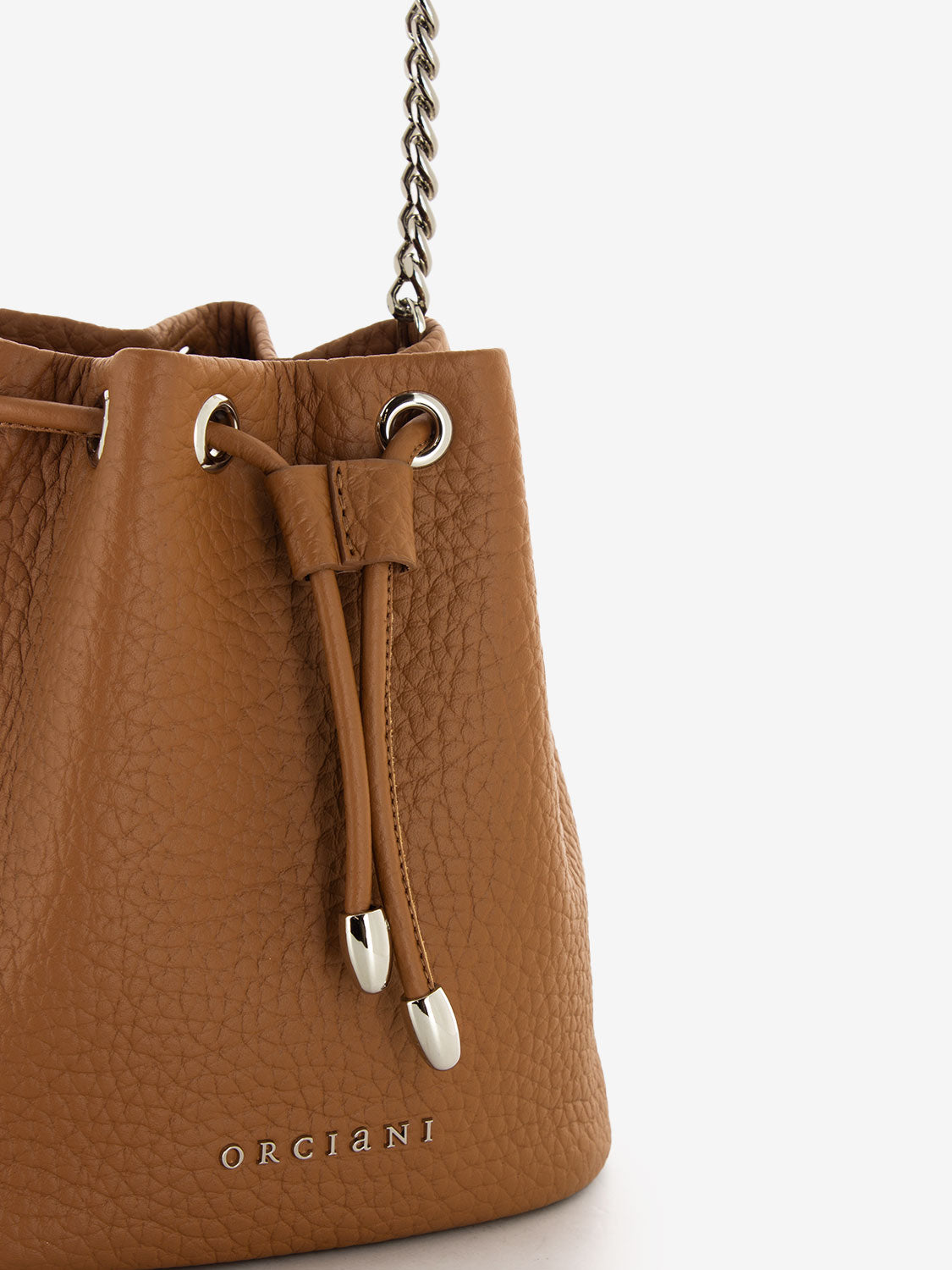Borsa a secchiello mini soft cuoio