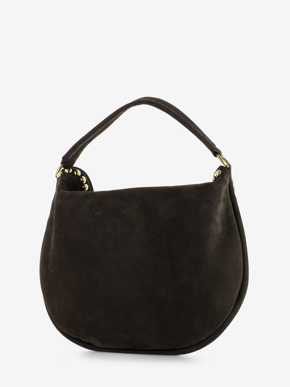 Borsa a spalla con borchie Nabucco testa di moro