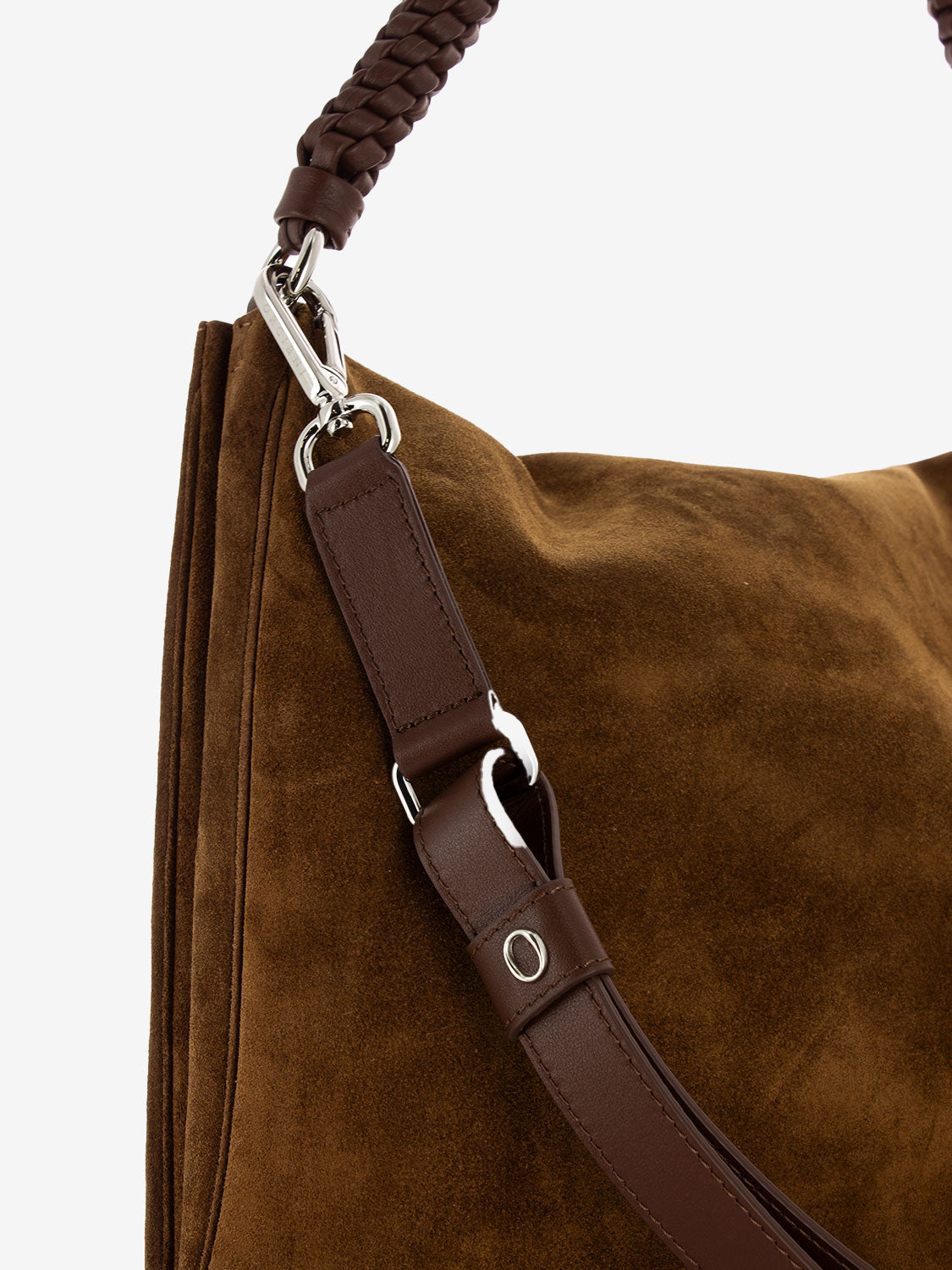 Peach saddle shoulder bag