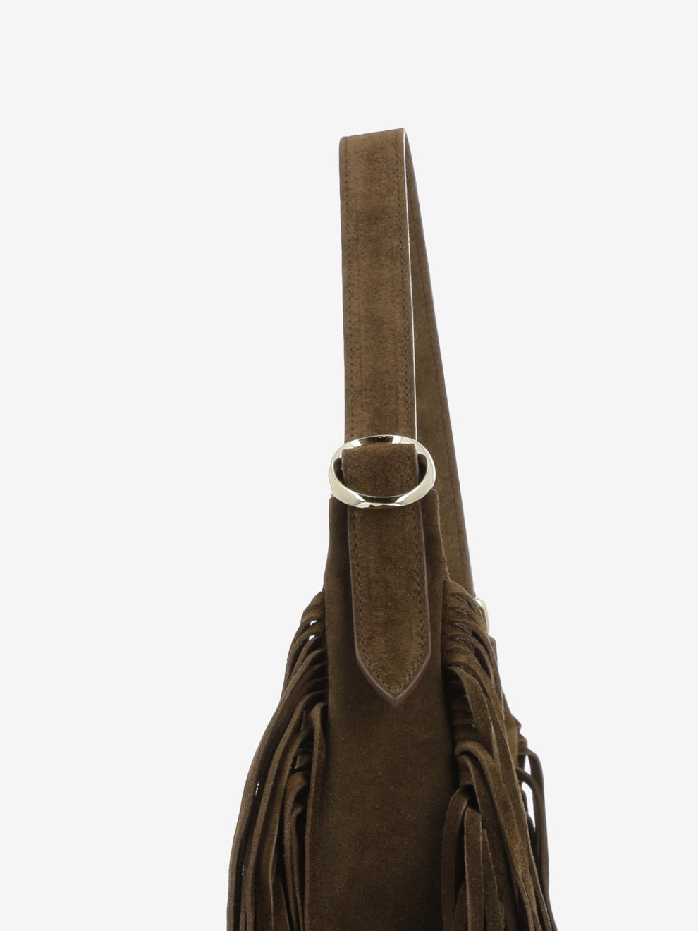 Borsa Isola Peach Fringe small cocoa